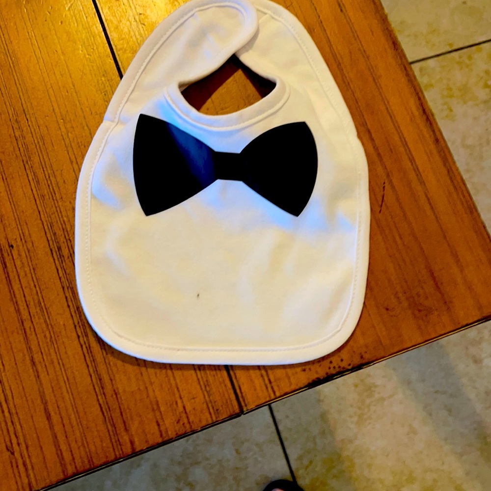 White bib fir new baby